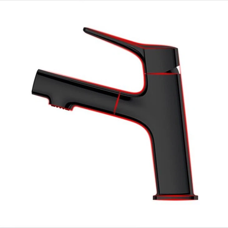 Basin Tap With Pull Out Spray